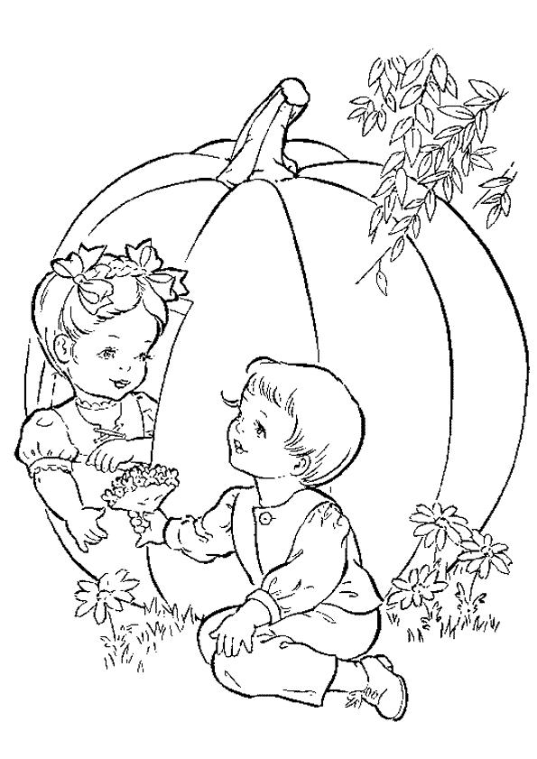 Plansa de colorat cu Toamna 97 178